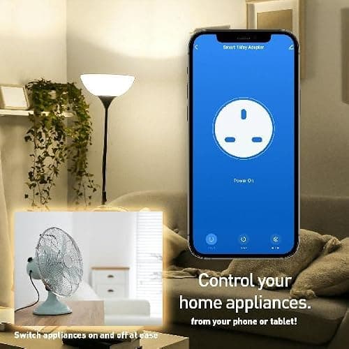 Maxim Smart Plug Adaptor - White - WI-FI - UK 3 Pin - MS1GWIFIPLUG1PKB — view 3