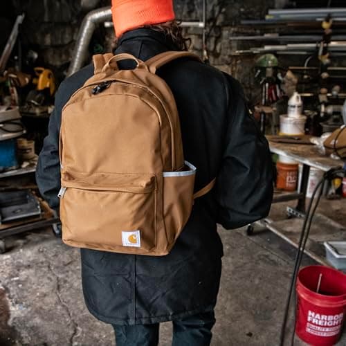 Carhartt unisex-adult 21l Laptop Backpack, Durable Water-resistant Pack With Laptop Sleeve Backpack, Classic Backpack (Gravel), One Size, 21l Laptop Backpack, Durable Water-resistant Pack With Laptop — view 6