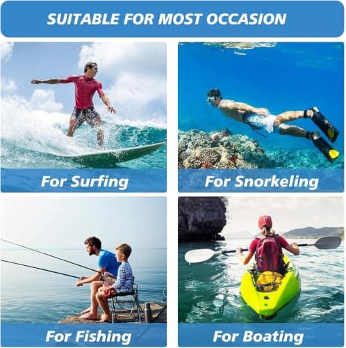 MUWWOEE 2 PCS Floating Cork Keyrings, 53mm Floatable Wooden Ball Key Chain, Cork Keyring Float, Floating Keyring, for Swimming Diving Fishing Canoeing Sailing Kayaking Marine Boat — view 6