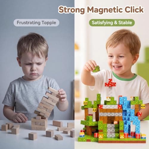Magnetic Blocks 100PCS Building Block MINT Toys for Boys Girls Ages 3 4 5 6 — view 4