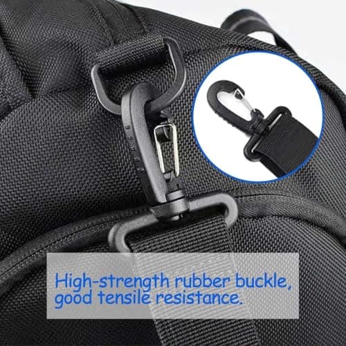 JFGDVW Bag Straps, Adjustable Replacement Padded Shoulder Bag Strap, Universal Cross Body Bag Straps, For Luggage, Laptop Bags,Messenger Briefcases, Handbags, And Sports Gear (Black) — view 6