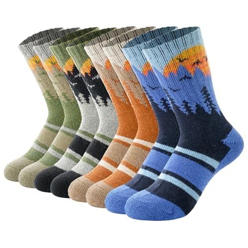BONANGEL Kids Thermal Merino Wool Socks Thick Walking Cosy Socks Boys Girls