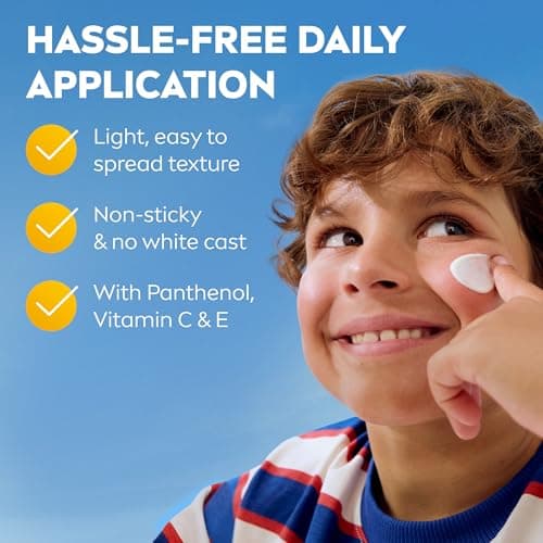 NIVEA SUN Kids Daily UV Protect Sensitive SPF 50+ Sun Cream (100ml), Kids Sunscreen For Face and Body, Sweat and Water-Resistant, Gentle Fragrance-Free Formula — view 4