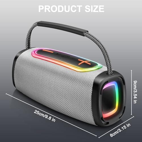 2026 New Bluetooth Speaker, 60W Portable Speaker with 36 Hour Playtime, 6000mah Speakers Wireless Bluetooth 5.4 with Louder Volume & Enhanced Bass, Built-In Mic, Stereo Sound , Outdoor/Party/Gifts — view 6