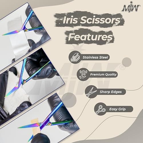 MJW 3Pcs Set of Stainless Steel Nursing First Aid Scissors Dressing Scissor Veterinary Tools Used in Office and Home for Multi Purpose — view 3