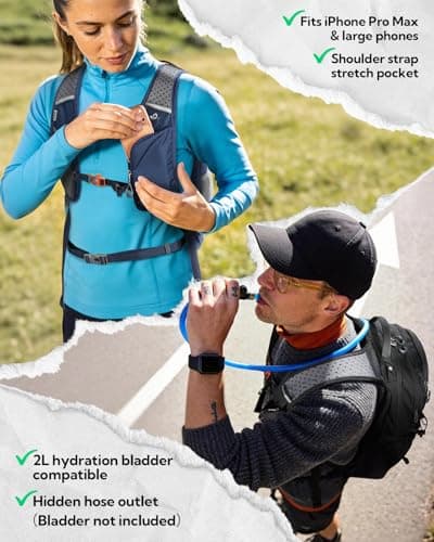 Waterfly Hiking Backpack 20L, Lightweight Outdoor Daypack, Water Resistant — view 2