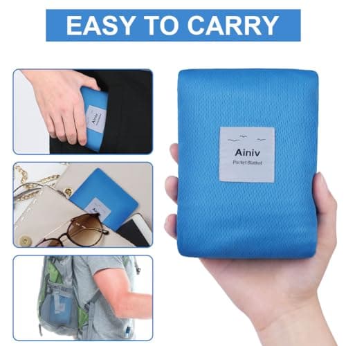 Ainiv Picnic Blanket, Mini Pocket Beach Mat 200 x 210 cm (5-8 People) — view 5
