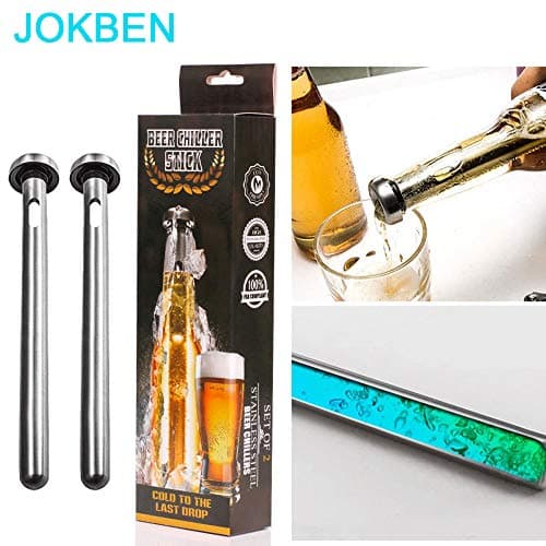 Stainless Steel Beverage Beer Chiller Stick Drink Bottle Rod Instant Portable Cooling Sticks Merrday Stainless Steel Tumbler Beer Brewing Wort Chiller for Home, Pool, Beach and BBQ — view 5