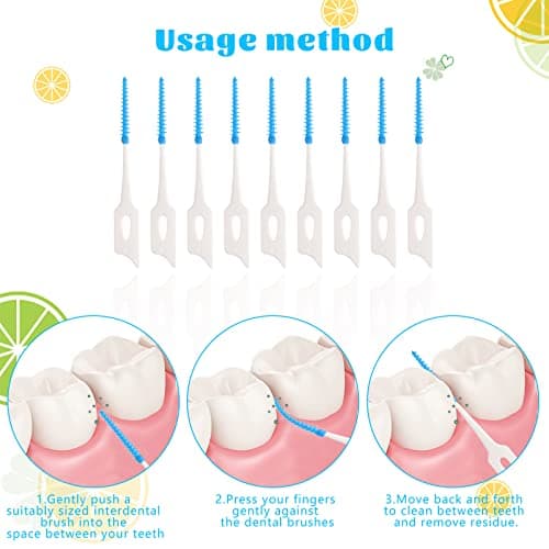 RAYITO 100 Pieces Dual-Use Interdental Brushes — view 4