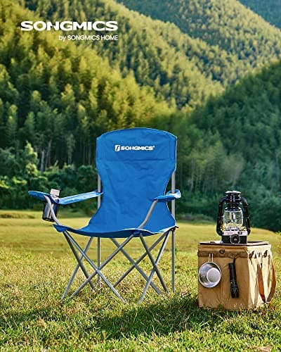 SONGMICS Set of 2 Folding Camping Chairs, Max. Load Capacity 150 kg — view 2