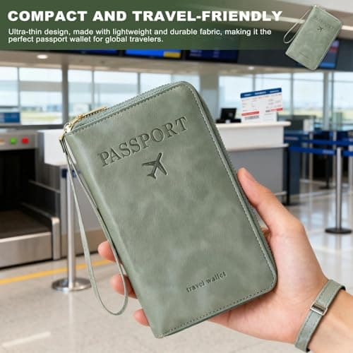 HAOQIAGA Passport Holder Travel Wallet, RFID Travel Wallet — view 6