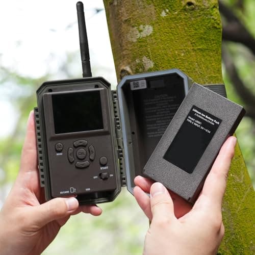 GardePro E6P Wildlife Camera WiFi Bluetooth, 48MP 1296p Trail Camera with 8000mAh Rechargeable Battery Pack, No-Glow Night Vision Motion Activated Garden Camera — view 2
