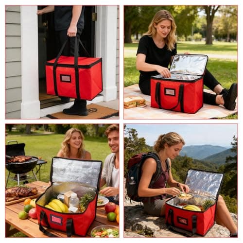 Food Delivery Bag, 70L Insulated Thermal Bag 52 * 35 * 39 CM — view 4