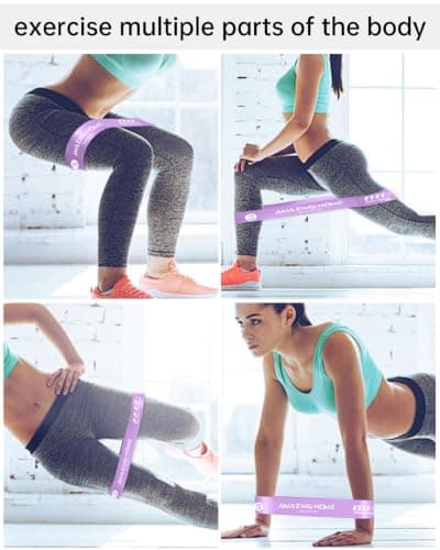 AMAZINGHOME 5 Set Resistance Bands, Macaron Color — view 5