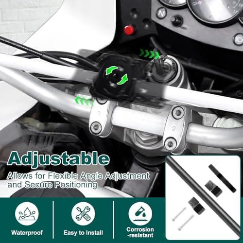 Velexmoto 12mm GPS Bracket for Motorbike Navigator Fit for BMW Honda Yamaha — view 3