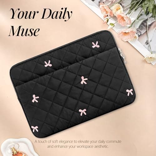 BAAGOAZ 15-16 Inch Laptop Sleeve Case with Front Pocket, Black — view 6
