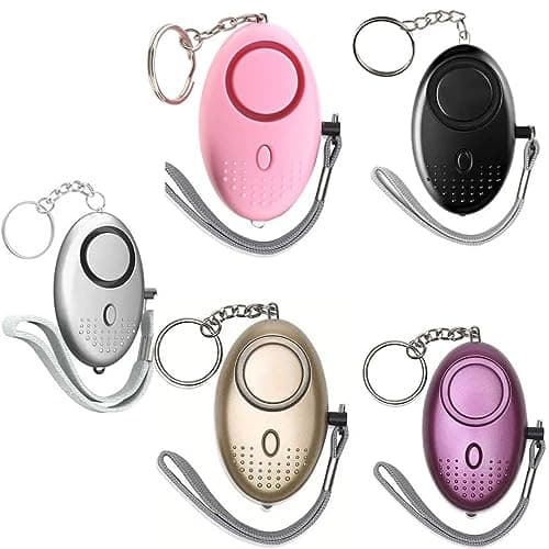 Personal Alarm with LED Lights, Police Approved, Emergency Safety Keychain Alarm, 140DB Sound, Rape Attack Safety Kit for Women, Kids, Students, Night Walker (Purple)