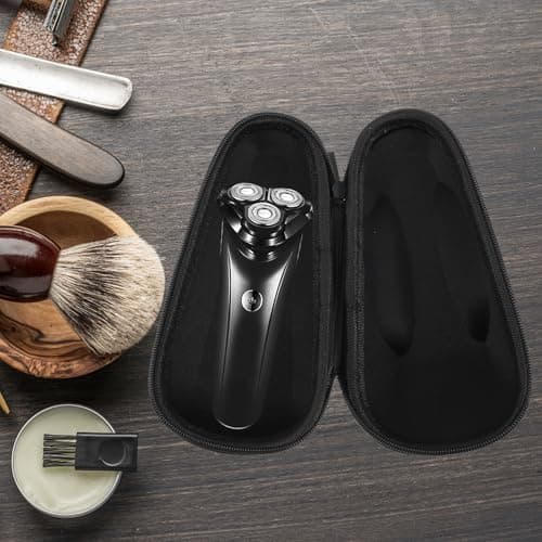 INOOMP Portable Eva Box Razor Storage, Manual for Men Shockproof and Foam Material, Lightweight Case Accessories Travel and Daily for Beard Trimmer — view 6