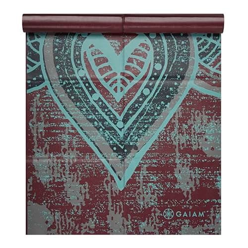 Gaiam Yoga Mat Folding Travel Fitness & Exercise Mat | Foldable Yoga Mat for All Types of Yoga, Pilates & Floor Workouts, Be Free, 2mm, 68"L x 24"W x 2mm Thick