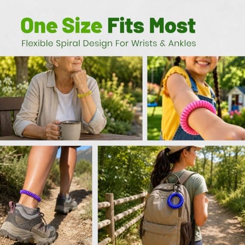 DSL Mosquito Repellent Bands 15 Pack - Mosquito Repellent Bracelet Deet-Free - Mosquito Bands for Adults & Kids - 300 Hours Waterproof Protection for Travel & Holidays, Camping Essentials — view 5
