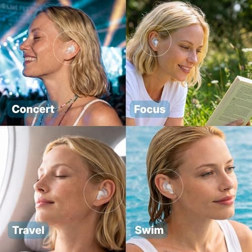 Medi Grade Silicone Ear Plugs for Sleeping, 6 Pairs, 27dB Noise Reduction — view 5