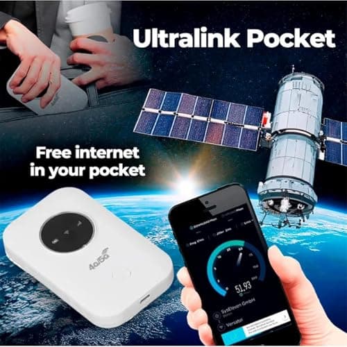 Ultralink Pocket [Free Internet in Your Pocket], Ultralink Free WiFi Router Pocket, Ultralink Pocket WiFi, Ultralink Pocket Router, Ultra Link Pocket, High Speed Smart Router for Anywhere (2PCS) — view 2