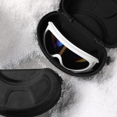 Ski & Snowboard Goggle Hard Case – Shockproof Water Resistant EVA Shell with Zipper | Lens Scratch Protection & Dustproof Storage Box for Travel | Winter Sports Goggles, Swim & Safety Glasses Organise — view 2