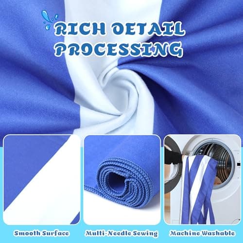 Anavasi Microfibre Beach Towels for Adults, 2 Pack 180 x 90cm 100% Recycled — view 6