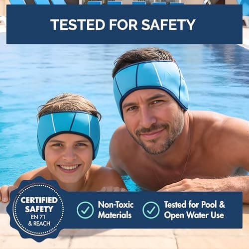 Limmys Swimming Headband for Kids and Adults – Non-Slip Neoprene Ear Band — view 5