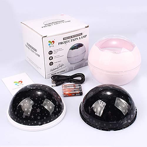 Swhily Baby Light Projector, Star Moon and Ocean Wave Sensory Projector Rotating Lights, Rechargeable Sensory Lights for Girls Boys (Pink) — view 6