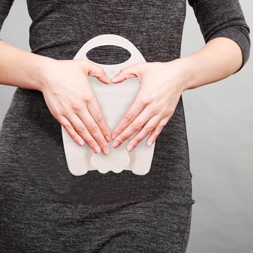 ERINGOGO Egg-Shaped Hot Water Bottle Cover Portable Heating Pad for Feet and Hands Reusable Winter Travel Warm Water Pouch for Women — view 6