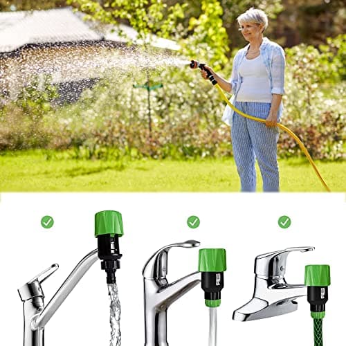 Kitchen Tap Hose Connector for Sink, Garden Tap Connector Hose Pipe Adapter — view 6