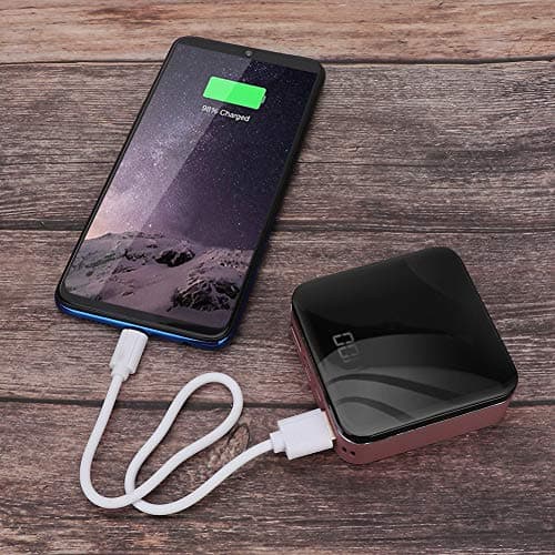Ejoyous 8000mAh Portable Power Bank, Slim Red (Gold) — view 2