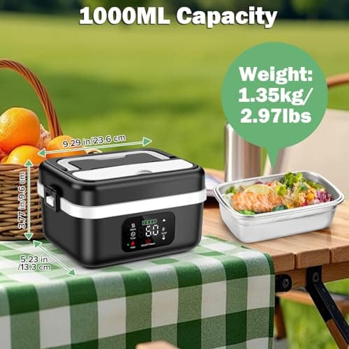Fagalil 1L Cordless Electric Lunch Box for Adults — view 3