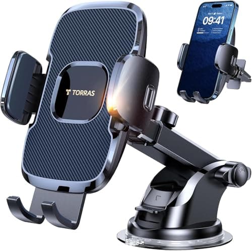 TORRAS 96+LBS Strongest Suction Ultra-Durable Cell Car Phone Holder Mount
