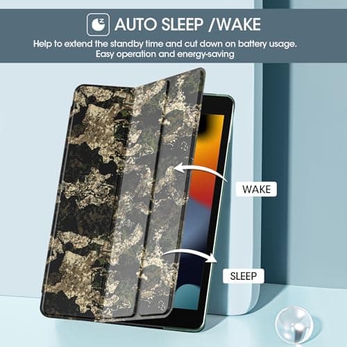 ProCase for iPad 9th/ 8th/ 7th Generation Case 10.2 Inch (Camouflage) — view 5
