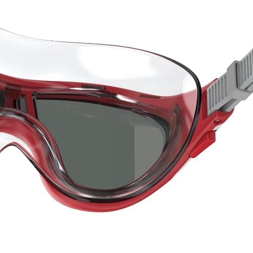 Speedo Unisex-Youth Biofuse Mask | Dive | Leak Free | Ergonomic Design, RED, One Size — view 2