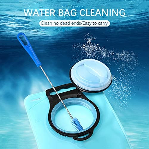 4 in 1 Hydration Bladder Cleaning Set - Universal Water Reservoir Cleaner, Long & Small Brushes, Big Brush for Bladder, Collapsible Hanger for Drying — view 2