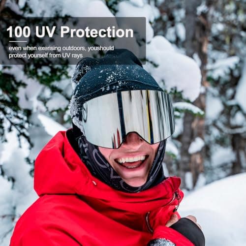 FMY OTG Ski Goggles,Snowboard Goggles for Men,Women & Youth Anti Fog — view 2