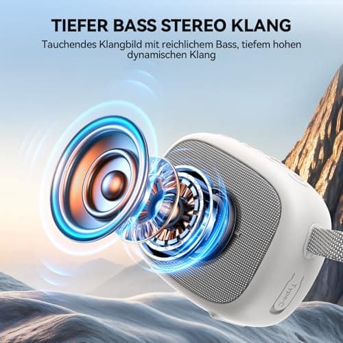 TECKNET Portable Bluetooth Speaker, TWS Surround Sound & Powerful Bass, IP67 Waterproof Dustproof Wireless Speaker, 30H Playtime, Bluetooth 5.4, Mini Travel Speaker for Outdoor, Party — view 2