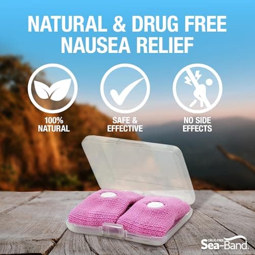 Sea-Band Pink Adult Travel & Motion Sickness Acupressure Wristband, 1 Pair — view 4