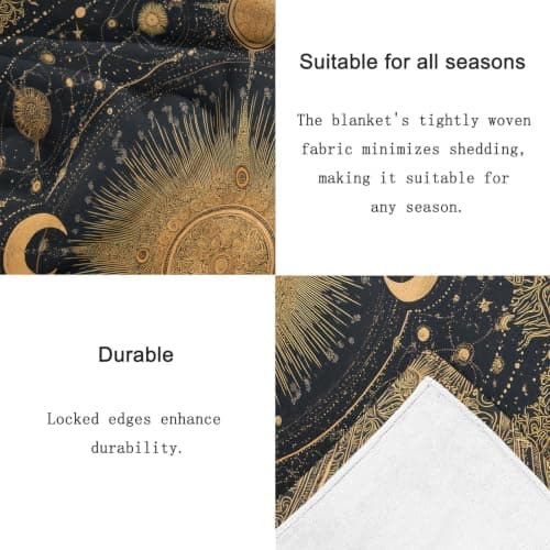 Flannel Blanket, 130x150 cm Soft Comfortable Blankets — view 5