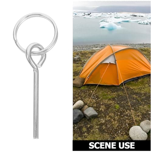 Galvanized Iron Tent Connectors Repair Kit 10pcs Single Needle Ring — view 3