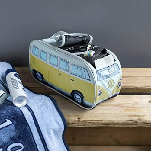 Board Masters Volkswagen Travel Toiletry Bag for Men and Women - Cosmetic Makeup Organizer Dopp Kit with Internal Pockets and Double Zipper - VW Bus Volkswagen Accessories - Multiple Colors, Green — view 2