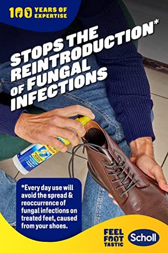 Scholl Shoe Spray Antifungal Disinfectant, 250ml - Kills 99.9% of Fungal Nail & Athlete's Foot Causing Fungi, & Odour Causing Bacteria, Pack of 1 — view 4