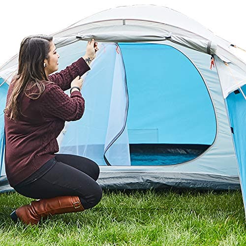 SAFACUS 3-4 Person Dome Camping Tent, Double layer, Full Waterproof Holiday Family 3 to 4 Man Tent, Easy to Set Up for Outdoors Hiking Fishing Traveling Beach Vacation — view 2