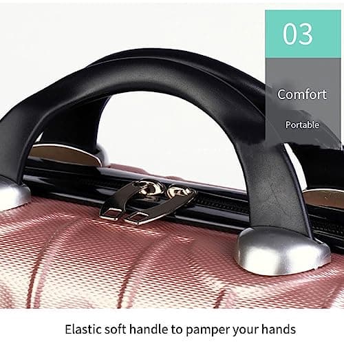 tuwiwol Portable Makeup Organizer Suitcase Box Outdoor Handbag Boarding Cosmetic Case Large Capacity Bag Festival Gift, Purple — view 2