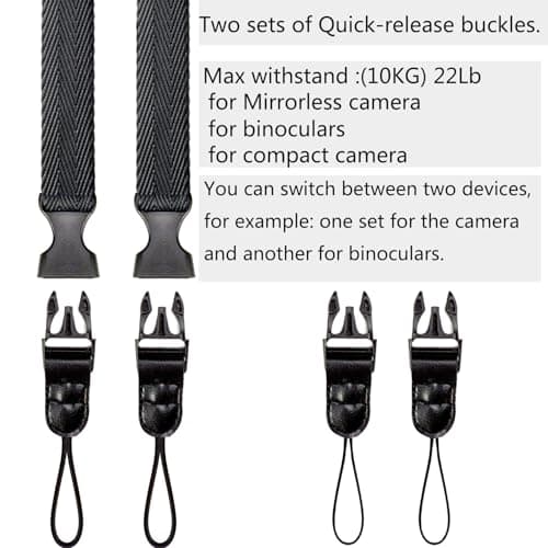 YMTHamaz3 Camera Neck Strap Thin,Binoculares Strap,39 inch nylon — view 6