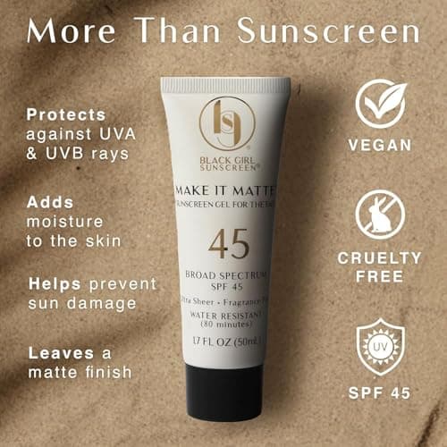 Black Girl Sunscreen Make It Matte SPF 45 Gel for Face - 1.7 Fl Oz — view 3
