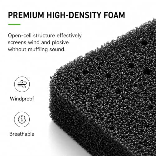 6 Pcs Microphone Winds Muff Compatible with Insta 360 X5/X4/X3/X2, Microphones Wind Noise Reduction, Anti-Noise Microphone Wind Replacement Accessories for Outdoor, Panoramic Action Camera Clear Audio — view 4